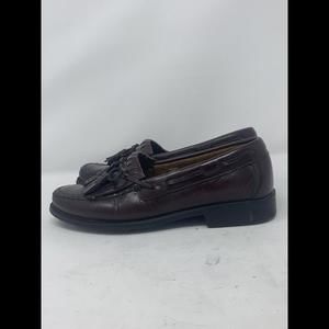 GH Bass Mens Tassel Leather Brown Loafers Size 7.5